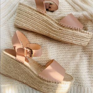 Soludos Tan Wedge Shoe 11 Women Platform Espadrille Nordstrom Sandal Summer Heel